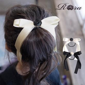 Rora ヘアゴム キッズ 通販 ローズ リボン 髪ゴム 髪飾り 髪どめ 髪留め ヘアアクセサリー 子供 子ども こども 女の子 大人 女子 発表会 結婚式 入学式 卒業式 フォーマル かわいい おしゃれ オシャレ 可愛い 小学生 子ども用アクセサリー キッズファッション