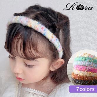 Rora カチューシャ キッズ 通販 さくら 髪飾り 髪留め 髪どめ ヘアアクセサリー ヘアバンド ヘッドドレス 子供 女の子 ふわふわ カラフル カジュアル パーティー お出かけ 可愛い おしゃれ かわいい オシャレ 子ども用アクセサリー キッズファッション