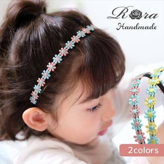 Rora カチューシャ キッズ 通販 ローラ パステル 髪飾り 髪留め 髪どめ ヘアアクセサリー ヘアバンド ヘッドドレス 子供 女の子 刺繍 フラワー お花 発表会 結婚式 入学式 卒業式 フォーマル かわいい おしゃれ 可愛い オシャレ 子ども用