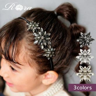 Rora カチューシャ キッズ 通販 ローラ サニー 髪飾り 髪留め 髪どめ ヘアアクセサリー ヘアバンド ヘッドドレス 子供 女の子 キラキラ お花 フラワー 発表会 結婚式 入学式 卒業式 フォーマル かわいい おしゃれ 可愛い オシャレ 子ども用