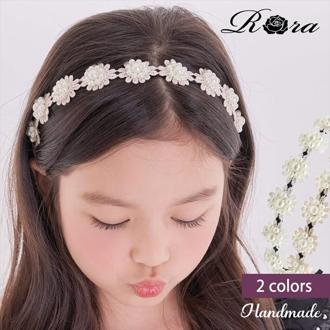 Rora カチューシャ 通販 レース パール 48222102 髪飾り ヘッドドレス 子供 女の子 フォーマル 可愛い おしゃれ 発表会 入園式 卒園式 入学式 子ども用アクセサリー ヘアアレンジ ヘアーアクセサリー ヘアアクセサリー キッズファッション