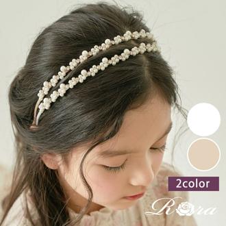 Rora カチューシャ 通販 パール キラキラ 58072201 髪飾り ヘッドドレス 子供 女の子 フォーマル 可愛い おしゃれ 発表会 入園式 卒園式 入学式 子ども用アクセサリー ヘアアレンジ ヘアーアクセサリー ヘアアクセサリー キッズファッション