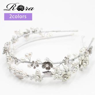 Rora カチューシャ 通販 花 パール キラキラ 58412201 ジュエリアヘッドドレス ヘッドドレス キッズ 子供 女の子 フォーマル 可愛い おしゃれ 結婚式 発表会 卒園式 入学式 ヘアアレンジ ヘアーアクセサリー ヘアアクセサリー キッズファッション