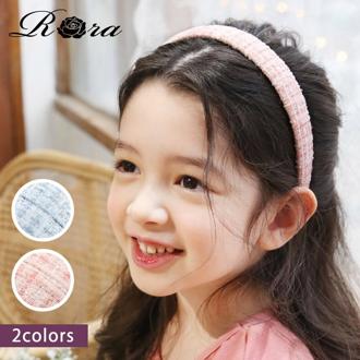 Rora カチューシャ 通販 ツイード 58532202 髪飾り ヘッドドレス 子供 女の子 フォーマル 可愛い おしゃれ 発表会 入園式 卒園式 入学式 子ども用アクセサリー ヘアアレンジ ヘアーアクセサリー ヘアアクセサリー キッズファッション