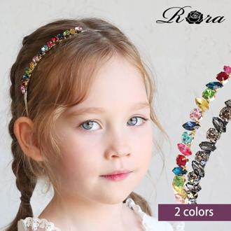 Rora カチューシャ 通販 ビジュー キラキラ 68672302 髪飾り ヘッドドレス 子供 女の子 フォーマル 可愛い おしゃれ 発表会 入園式 卒園式 入学式 子ども用アクセサリー ヘアアレンジ ヘアーアクセサリー ヘアアクセサリー キッズファッション