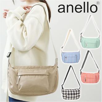 anello アネロ ショルダーバッグ ミニ AIB4611 通販 ショルダー ショルダーバック ミニショルダーバッグ ミニショルダーバック 肩掛け ななめかけ 斜めかけ ミニショルダー 小さめ 横長 収納 ポリエステル ポケット 立体 レディース 通勤 通学