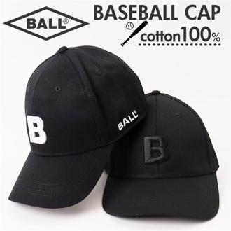 BALL キャップ ボール 63255 通販 帽子 ベースボールキャップ 野球帽 ロゴキャップ メンズ レディース MONOTONE BALL モノトーン ロゴ 刺繍 シンプル おしゃれ かわいい 綿100% コットン100% 男性 女性 メンズ帽子