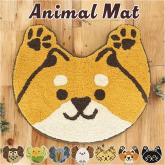 マット アニマル バンザイ 通販 トイレマット 玄関マット アニマルマット インテリアマット ミニマット 室内 屋内 バンザイアニマル 動物 玄関 トイレ かわいい 可愛い 子供部屋 ファブリック インテリア 台所 リビング オールシーズン