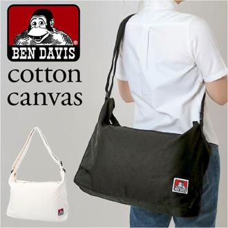 ベンデイビス BEN DAVIS ショルダー BDW-8341 通販 ショルダーバッグ ショルダーバック 斜めがけバッグ キャンバスバッグ メンズ レディース ブランド 大きめ キャンバス 帆布 通学 通勤 大容量 A4 斜めがけ 肩掛け シンプル メンズバッグ