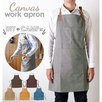 エプロン メンズ おしゃれ 通販 キャンプ バーベキュー BBQ キャンバス 保育士 介護士 ワークエプロン シンプル アウトドア 男女兼用 男性 紳士 父の日 プレゼント 陶芸 ガーデニング カフェ ガーデニング 無地 シ