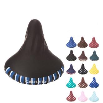 サドルカバー のびーる チャリCAP サドルカバー 防水 ママチャリ キズ隠し 定番 汚れ防止 かわいい おしゃれ 撥水 反射材付き 反射 サドルキャップ チャリキャップ フリーサイズ 大型 伸びる 自転車 as-37-40 as-41-44 as-45-48