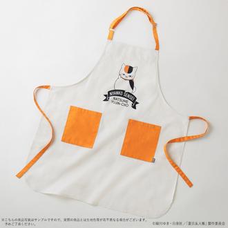 夏目友人帳 グッズ 通販 ニャンコ先生 ニャンコ先生グッズ エプロン 前掛け 胸当てエプロン カフェエプロン ポケット付き キャラクター アニメ 猫 ねこ ネコ 後ろ結び かわいい おしゃれ 可愛い オシャレ キッチンファブリック 配膳用品 キッチン用品