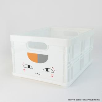 ニャンコ先生グッズ 通販 ニャンコ先生 コンテナ収納 折り畳み 折りたたみ 重ねられる おりたたみ コンテナボックス 持ち運び ケース かわいい カワイイ 積み重ね キャンプ アウトドア お洒落 雑貨 整理整頓