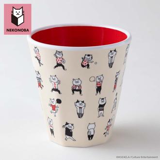 NEKONOBA グッズ 通販 ネコノバ メラミンコップ メラミンカップ メラミンタンブラー メラミン食器 コップ カップ 電子レンジ不可 猫 ねこ ネコ 猫グッズ キャラクター ゆかいなネコ かわいい おしゃれ 可愛い オシャレ 洋食器 食器 キッチン用品