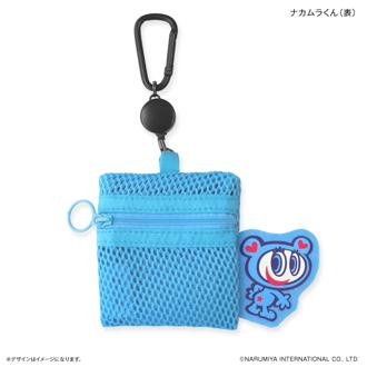ナルミヤキャラクターズ グッズ 通販 ナルミヤ メッシュポーチ リール付き ポーチ 小さめ ミニポーチ メッシュ 小物入れ のびるリール 化粧ポーチ カラビナ付き ブランド NARUMIYA 女の子 小学生 女子 中学生 かわいい 可愛い おしゃれ