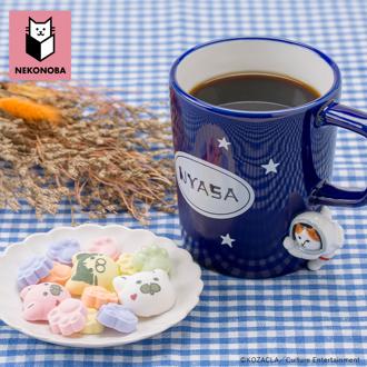 NEKONOBA グッズ 通販 ネコノバ マグカップ 陶器 かわいい 大人可愛い キャラクター 食洗機不可 電子レンジ不可 猫 ねこ ネコ 猫グッズ NYASA おしゃれ 250ml コーヒー用品 お茶用品 食器 洋食器 キッチン用品