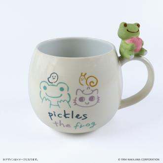 かえるのピクルス グッズ 通販 pickles the frog マグカップ 陶器 かわいい 大人可愛い キャラクター 食洗機不可 電子レンジ不可 カエルグッズ ピクルスザフロッグ おしゃれ 260ml コーヒー用品 お茶用品 食器 洋食器 キッチン用品