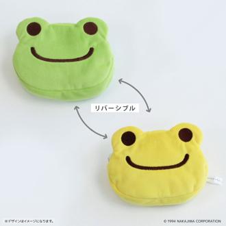 かえるのピクルス グッズ 通販 pickles the frog リバーシブルポーチ ポーチ 小さめ 小物入れ 化粧ポーチ 小物ポーチ ミニポーチ キャラクター かわいい イラスト カエルグッズ ピクルスザフロッグ おしゃれ 可愛い オシャレ
