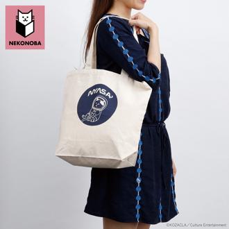 NEKONOBA グッズ 通販 ネコノバ トートバッグ 肩掛けバッグ トートバック 肩掛けカバン 大きめ 肩掛け 通学 通勤 布 綿 コットン 猫 ねこ ネコ 猫グッズ キャラクター かわいい おしゃれ 可愛い オシャレ シンプル レディースバッグ