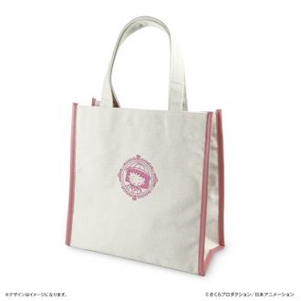 ちびまる子ちゃん グッズ 通販 ちびまるこちゃん さくらももこ トートバッグ 小さめ マチあり 手提げバッグ トートバック 手提げバック 手提げかばん キャンバス キャラクター イラスト おしゃれ かわいい 布 シンプル ピンク 可愛い レディースバッグ