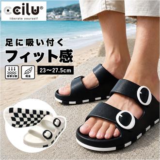 ccilu チル サンダル 通販 メンズサンダル HORIZON CHECK SANDAL evaサンダル 靴 くつ シューズ 外履き メンズ 軽い 軽量 レディース ユニセックス 男女兼用 男性 女性 春 夏 カジュアル おしゃれ