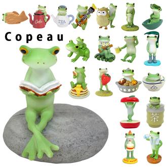 カエル 置物 蛙 かえる ガーデニング Copeau コポー かわいい 玄関 グッズ オーナメント 小物 雑貨 インテリア おしゃれ 置き物 読書するカエル 王冠のカエル りんごからカエル ほろよいのカエル