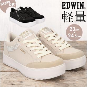 EDWIN レディーススニーカー 厚底 通販 エドウィン シューズ おしゃれ かわいい スニーカー レディース レディースシューズ 厚底スニーカー カジュアルシューズ 通勤 通学 軽量 軽い 学生 大人 レジャー 歩きやすい シンプル カジュアル アウトドア 靴