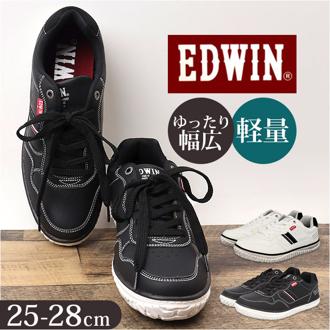EDWIN スニーカー EDW7761 エドウィン 通販 メンズ ローカットスニーカー 軽量 幅広 ウォーキングシューズ 歩きやすい シューズ 紐靴 靴 くつ クツ カジュアルシューズ おしゃれ かわいい シンプル 男性 紳士靴 無地 スポーツ 運動