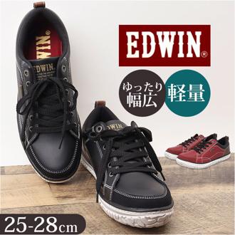 EDWIN スニーカー EDW7769 エドウィン 通販 メンズ ローカットスニーカー 軽量 幅広 ウォーキングシューズ 歩きやすい シューズ 紐靴 靴 くつ クツ カジュアルシューズ おしゃれ かわいい シンプル 男性 紳士靴 無地 スポーツ 運動