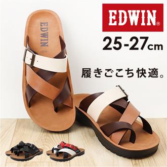 EDWIN サンダル 通販 コンフォートサンダル サンダルシューズ EW5114 トングサンダル 紳士サンダル エドウィン 靴 シューズ メンズ エドウイン 春 夏 春夏 歩きやすい 父の日 ギフト 贈り物 カジュアル オシャレ おしゃれ