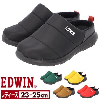 エドウィン サンダル EDWIN 通販 EW9484 レディース クロッグサンダル サボサンダル スリッパ ルームシューズ 室内履き オフィス あったか 冬 靴 おしゃれ かわいい 歩きやすい シンプル ブランド