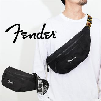 Fender フェンダー ボディバッグ ボディーバッグ 6050 通販 ウエストバッグ ボディバック ボディーバック 斜めがけ ななめがけ 小さめ 軽量 軽い 横型 横 ダブルファスナー メンズ レディース ポケット Dカン A6 男女兼用 かっこいい