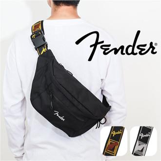 Fender フェンダー ボディバッグ ボディーバッグ 6051 通販 ウエストバッグ ボディバック ボディーバック 斜めがけ ななめがけ 大きめ 大容量 軽量 軽い 横型 横 ダブルファスナー メンズ レディース ポケット Dカン A5 男女兼用 かっこいい
