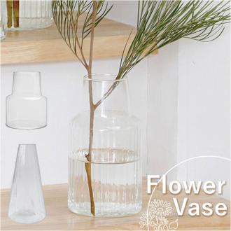 フラワーベース リサイクルガラス 通販 花瓶 ガラス 透明 花器 ガラス製 再生ガラス リューズガラス おしゃれ 花束 ブーケ グリーン 枝物 枝もの クリア インテリア小物 置物 インテリア