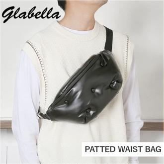 glabella グラベラ ウエストポーチ メンズ 通販 ウエストバッグ ウエストバック ボディバッグ ボディバック パデッドバッグ ショルダーバッグ ミニバッグ 斜めがけ 斜め掛け 軽い 軽量 ブランド フェイクレザー かっこいい 大人 無地 カジュアル