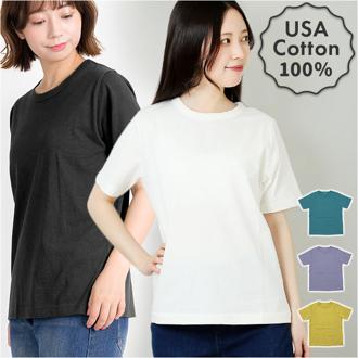 PAGE ONE ページワン 半袖 Tシャツ レディース 通販 半袖Tシャツ 半袖tシャツ tシャツ カットソー ブラウス プリント 着回し 重ね着 コットン 大人 グロリア GLORIA カジュアル 旅行 トラベル アウトドア トップス ファッション