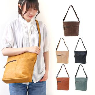 Harvest moom ハーベストムーン ショルダーバッグ 通販 ショルダーバック ショルダー 斜めがけ フェイクレザー 合皮 大きめ ポケット ファスナー 3層 きれいめ カジュアル 大人 シンプル おしゃれ オールシーズン