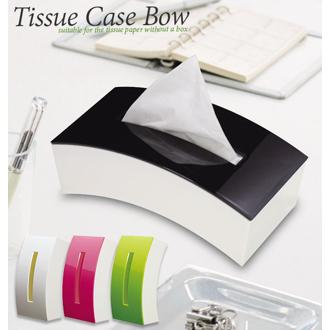 ティッシュケース ISETO 伊勢藤 通販 ティッシュボックス BOW Bow ティッシュ ケース 縦 横 タテ ヨコ ハーフカット対応 おしゃれ 箱なしティッシュ 外箱不要 無地 シンプル ブラック 黒 ホワイト 白 グリーン ピン
