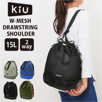 KiU キウ ショルダーバッグ 2way K451 大容量 通販 ショルダーバック ショルダー 肩掛け トートバッグ トートバック トート 手提げ ポケット 軽量 軽い メッシュ 通気性 シンプル カジュアル レディース メンズ 男女兼用 ユニセックス