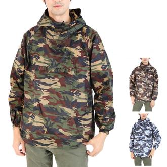 ヤッケ カジメイク 迷彩柄 おしゃれ 定番 アウトドア  撥水加工 迷彩ポンチョ 迷彩パーカー 泥よけ ウインドブレーカー r-k2217-m カジメイク 2217 kaji2217