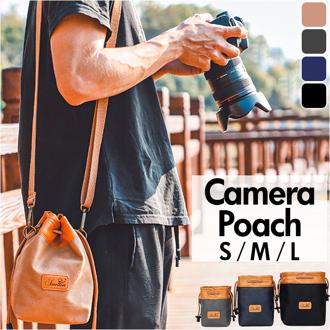 カメラバッグ カメラポーチ カメラケース 巾着 ミニ 通販 巾着バッグ 巾着バック 巾着ポーチ 巾着ケース マルチポーチ バッグインバッグ レンズポーチ 巾着型 カメラ保護 ショルダー 小さい 小さめ 小ぶり シンプル カジュアル 耐衝撃 アウトドア 旅行