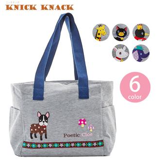 マザーズバッグ KNICK KNACK ニックナック 通販 ママバッグ ママバック トートバッグ トートバック 大きめ 大容量 多機能 軽量 軽い おしゃれ かわいい マザーバッグ POPPINS ポピンズ POETIC ポエティック ファスナー付き スウェット スエット カバン 鞄 かばん A4