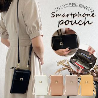 スマホ ポーチ ショルダー 通販 スマホショルダー スマホポーチ スマホポシェット レディース ショルダーバッグ ミニショルダー 斜めがけ フェイク レザー スマホケース 軽量 軽い おしゃれ サブバッグ ミニバッグ 鞄 かばん バッグ バック