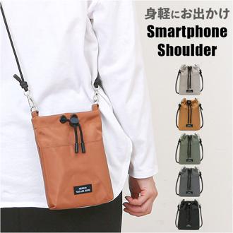 スマホショルダーバッグ 軽い 通販 スマホポーチ スマホ ショルダーバッグ スマートフォン ポーチ ミニショルダーバッグ 巾着バッグ 斜めがけバッグ 小さめ メンズ レディース おしゃれ シンプル 無地 KTK-1100 旅行 アウトドア 可愛い 男女兼用バッグ