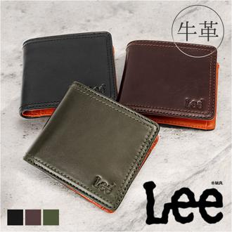 Lee リー 財布 二つ折り 320-2101 通販 二つ折り財布 2つ折り財布 折り財布 折財布 メンズ財布 お財布 さいふ コインケース サイフ 小銭入れ 小銭入れあり レザー 革 LEE メンズ レディース コンパクト 男女兼用 ユニセックス シンプル