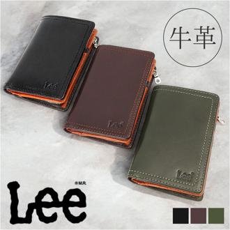 Lee リー 財布 二つ折り 320-2103 通販 二つ折り財布 2つ折り財布 折り財布 折財布 メンズ財布 お財布 さいふ コインケース サイフ 小銭入れ 小銭入れあり レザー 革 LEE メンズ レディース コンパクト 男女兼用 ユニセックス シンプル