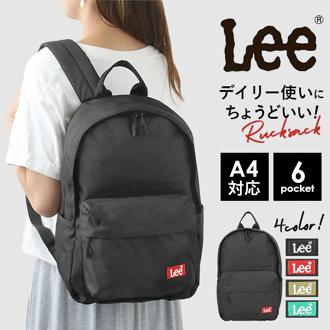 Lee リュック 320-3726 リー 通販 リュックサック デイパック バックパック レディース メンズ 黒 通学 女子 男子 高校生 大学生 大容量 通勤 A4 B4 ブラック シンプル カジュアル PRAY2 男女兼用バッグ