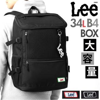 Lee リュック 34L 通販 リュックサック ボックスリュック リー 320-4951 デイパック バックパック バッグ ボックス型 メンズ レディース 大容量 軽量 a4 b4 ブランド 男子 女子 通勤 通学 中学生 高校生 大学生 おしゃれ