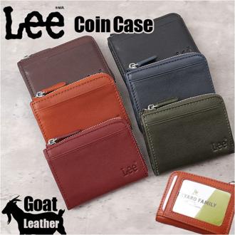 Lee リー 財布 パスケース付き 通販 小銭入れ メンズ さいふ コインケース 革財布 ブランド サイフ お財布 レザー メンズウォレット メンズ財布 コンパクト財布 ミニ財布 山羊革 ファスナー おしゃれ 中学生 高校生 男の子 革小物 皮小物 オシャレ