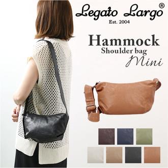 レガートラルゴ ショルダーバッグ LG-F3046 Legato Largo 通販 ショルダーバック ミニショルダーバッグ レディース 斜めがけ 大人 小さめ 背面ポケット 合皮 mini おしゃれ シンプル 無地 ハンモック フェイクレザー レディースバッグ